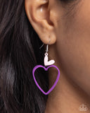 Acceptable Affection - Purple Earrings - Paparazzi Accessories Earrings Bedazzle Me Pretty Mobile Fashion Boutique
