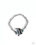 Admirable Angelfish - Blue Bracelet - Paparazzi Accessories Bracelet Bedazzle Me Pretty Mobile Fashion Boutique