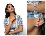 Admirable Aria - White Complete Look  - Paparazzi Accessories Bedazzle Me Pretty Mobile Fashion Boutique