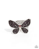 Admirable Ascension - Purple Ring - Paparazzi Accessories Ring Bedazzle Me Pretty Mobile Fashion Boutique