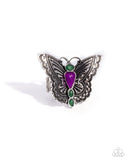 Adolescent Aerial - Purple Ring - Paparazzi Accessories Ring Bedazzle Me Pretty Mobile Fashion Boutique