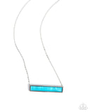 Adorable Abalone - Blue Necklace - Paparazzi Accessories Necklace Bedazzle Me Pretty Mobile Fashion Boutique