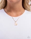 Adorable Ace - Gold Necklace - Paparazzi Accessories Necklace Bedazzle Me Pretty Mobile Fashion Boutique