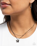 Adorable Ascension - Black Necklace - Paparazzi Accessories Necklace Bedazzle Me Pretty Mobile Fashion Boutique