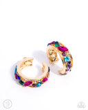Adorable Assortment - Gold Cuff Earrings - Paparazzi Accessories Post Earrings Bedazzle Me Pretty Mobile Fashion Boutique