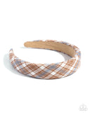 Adorably Academic - Brown Headband - Paparazzi Accessories Bedazzle Me Pretty Mobile Fashion Boutique