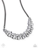 Adorably Assertive - Black Necklace - Paparazzi Accessories Necklace Bedazzle Me Pretty Mobile Fashion Boutique
