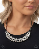 Adorably Assertive - Black Necklace - Paparazzi Accessories Necklace Bedazzle Me Pretty Mobile Fashion Boutique