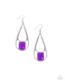 Adventure Story - Purple Earrings - Paparazzi Accessories Earrings Bedazzle Me Pretty Mobile Fashion Boutique