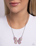 Aerial Academy - Pink Necklace - Paparazzi Accessories Necklace Bedazzle Me Pretty Mobile Fashion Boutique