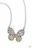 Aerial Academy - Yellow Necklace - Paparazzi Accessories Necklace Bedazzle Me Pretty Mobile Fashion Boutique