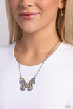 Aerial Academy - Yellow Necklace - Paparazzi Accessories Necklace Bedazzle Me Pretty Mobile Fashion Boutique