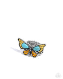 Aerial Acceleration - Yellow Ring - Paparazzi Accessories Ring Bedazzle Me Pretty Mobile Fashion Boutique