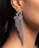 Aerial Accent - Black Post Earrings - Paparazzi Accessories Post Earrings Bedazzle Me Pretty Mobile Fashion Boutique