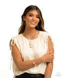 Aerial Accomplishment - Orange Bracelet - Paparazzi Accessories Bracelet Bedazzle Me Pretty Mobile Fashion Boutique