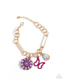 Aerial Accomplishment - Purple Bracelet - Paparazzi Accessories Bracelet Bedazzle Me Pretty Mobile Fashion Boutique