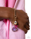 Aerial Accomplishment - Purple Bracelet - Paparazzi Accessories Bracelet Bedazzle Me Pretty Mobile Fashion Boutique
