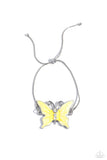 Aerial Adornment - Yellow Bracelet - Paparazzi Accessories Bracelet Bedazzle Me Pretty Mobile Fashion Boutique