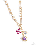 Aerial Adventure - Purple Necklace - Paparazzi Accessories Necklace Bedazzle Me Pretty Mobile Fashion Boutique