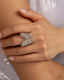 Aerial Advocate - Pink Ring - Paparazzi Accessories Ring Bedazzle Me Pretty Mobile Fashion Boutique