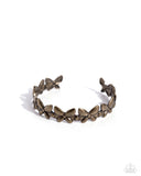 Aerial Amazement - Brass Bracelet - Paparazzi Accessories Bracelet Bedazzle Me Pretty Mobile Fashion Boutique