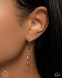 Aerial Ambition - Copper Necklace - Paparazzi Accessories Necklace Bedazzle Me Pretty Mobile Fashion Boutique