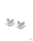Aerial Apprentice - Pink Earrings - Paparazzi Accessories Earrings Bedazzle Me Pretty Mobile Fashion Boutique