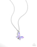 Aerial Aria - Purple Necklace - Paparazzi Accessories Necklace Bedazzle Me Pretty Mobile Fashion Boutique
