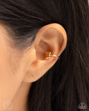 Aerial Attitude - Gold Post Earrings - Paparazzi Accessories Post Earrings Bedazzle Me Pretty Mobile Fashion Boutique