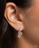 Aerial Authority - Pink Earrings - Paparazzi Accessories Earrings Bedazzle Me Pretty Mobile Fashion Boutique