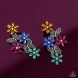 Aerial Award - Multi Post Earrings - Paparazzi Accessories Post Earrings Bedazzle Me Pretty Mobile Fashion Boutique