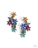 Aerial Award - Multi Post Earrings - Paparazzi Accessories Post Earrings Bedazzle Me Pretty Mobile Fashion Boutique