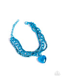 Affectionate Accent - Blue Bracelet - Paparazzi Accessories Bracelet Bedazzle Me Pretty Mobile Fashion Boutique