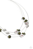 Affectionate Array - Green Necklace - Paparazzi Accessories Necklace Bedazzle Me Pretty Mobile Fashion Boutique