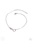 Affectionate Assertion - Pink Anklet - Paparazzi Accessories Anklet Bedazzle Me Pretty Mobile Fashion Boutique