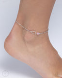 Affectionate Assertion - Pink Anklet - Paparazzi Accessories Anklet Bedazzle Me Pretty Mobile Fashion Boutique