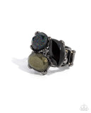 Aha Moment - Black Ring - Paparazzi Accessories Ring Bedazzle Me Pretty Mobile Fashion Boutique