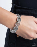 Airily Adorned - Silver Bracelet - Paparazzi Accessories Bracelet Bedazzle Me Pretty Mobile Fashion Boutique