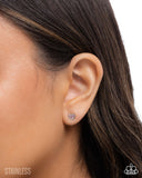 All My Affection - Pink Post Earrings - Paparazzi Accessories Post Earrings Bedazzle Me Pretty Mobile Fashion Boutique