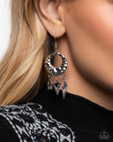 Alternative Angel - Black Earrings - Paparazzi Accessories Earrings Bedazzle Me Pretty Mobile Fashion Boutique