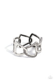 Alternative Attitude - Silver Bracelet - Paparazzi Accessories Bracelet Bedazzle Me Pretty Mobile Fashion Boutique