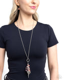 AMOR to Love - Orange Necklace - Paparazzi Accessories Necklace Bedazzle Me Pretty Mobile Fashion Boutique