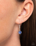 Anchored Accent - Blue Necklace - Paparazzi Accessories Necklace Bedazzle Me Pretty Mobile Fashion Boutique