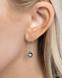 Anchored Accent - Green Necklace - Paparazzi Accessories Necklace Bedazzle Me Pretty Mobile Fashion Boutique