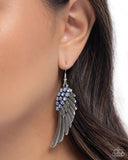 Angelic Abundance - Blue Earrings - Paparazzi Accessories Earrings Bedazzle Me Pretty Mobile Fashion Boutique