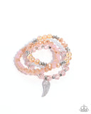 Angelic Aesthetic - Pink Bracelet - Paparazzi Accessories Bracelet Bedazzle Me Pretty Mobile Fashion Boutique