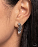 Angelic Altitude - Silver Post Earrings - Paparazzi Accessories Post Earrings Bedazzle Me Pretty Mobile Fashion Boutique