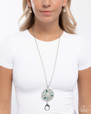 Angelic Arrangement - Green Lanyard - Paparazzi Accessories Lanyard Bedazzle Me Pretty Mobile Fashion Boutique