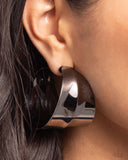 Antiqued Adventure - Black Earrings - Paparazzi Accessories Earrings Bedazzle Me Pretty Mobile Fashion Boutique