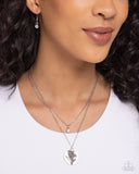 April Birthstone Beauty - White Necklace - Paparazzi Accessories Necklace Bedazzle Me Pretty Mobile Fashion Boutique